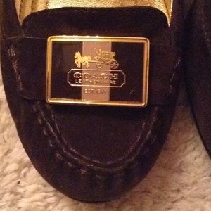 💥COACH 💥Chocolate brown suede pumps